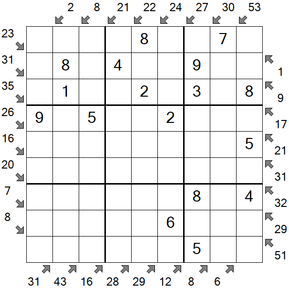 Little Killer Sudoku - Simple