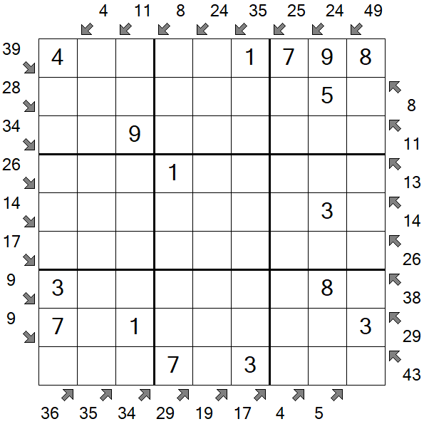 Little Killer Sudoku - Easy
