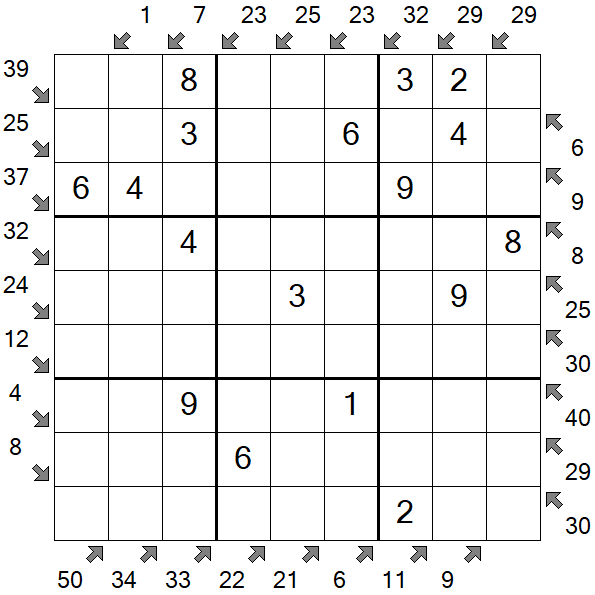 Little Killer Sudoku - Einfach