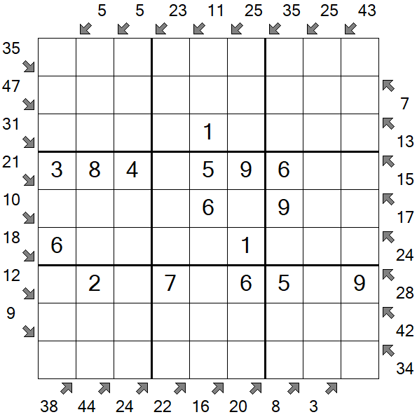 Little Killer Sudoku - Easy