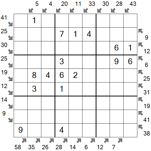 Little Killer Sudoku - Easy