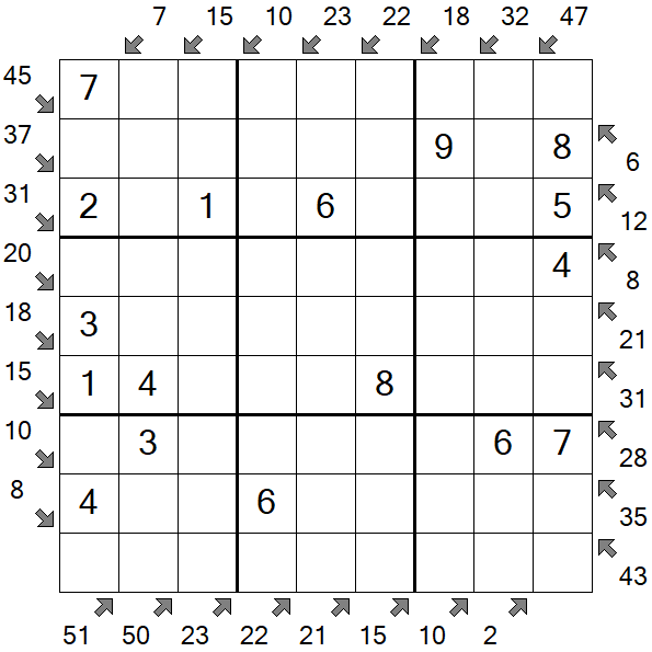 Little Killer Sudoku - Easy