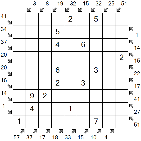 Little Killer Sudoku - Fácil