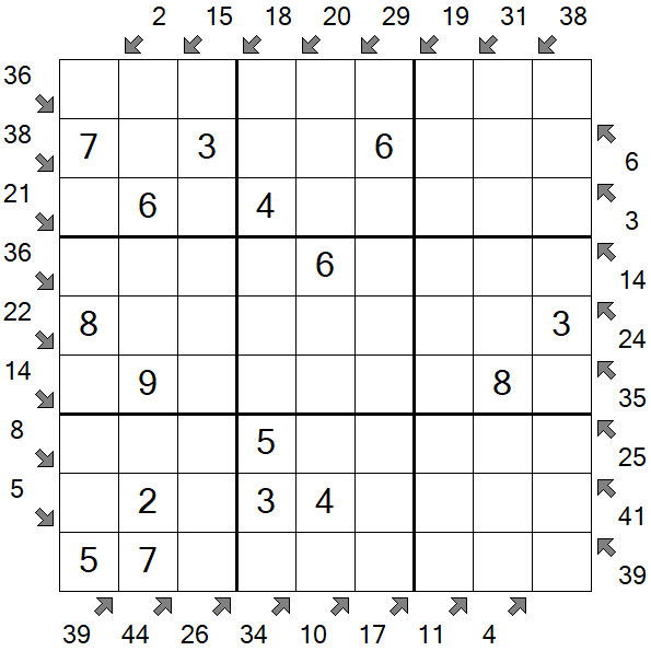 Little Killer Sudoku - Fácil