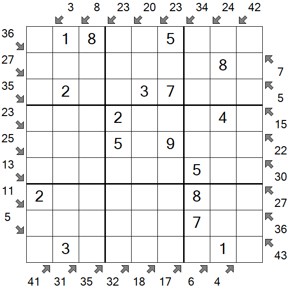 Little Killer Sudoku - Fácil