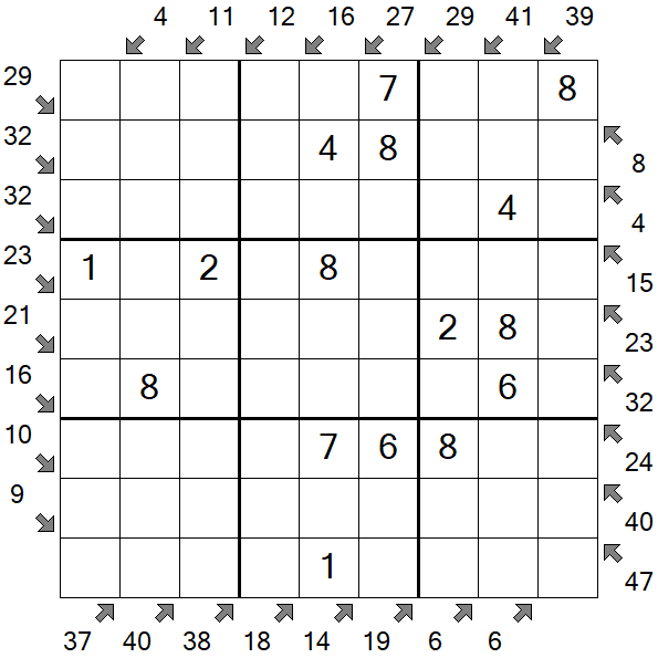 Little Killer Sudoku - Fácil