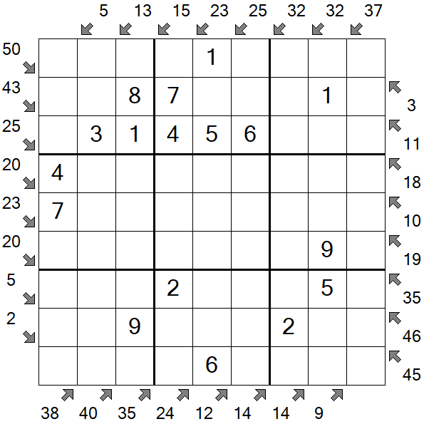 Little Killer Sudoku - Fácil
