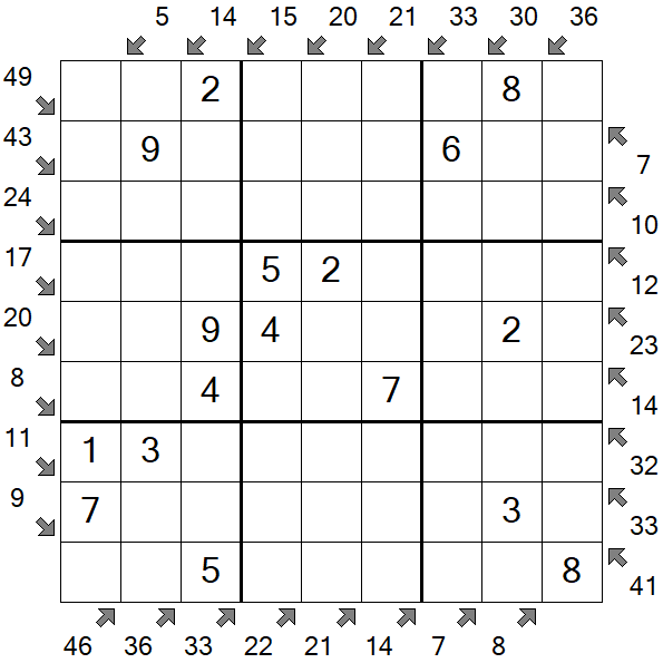Little Killer Sudoku - Fácil