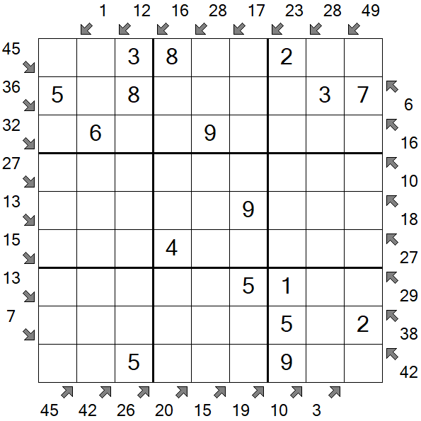 Little Killer Sudoku - Fácil
