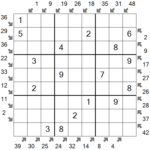 Little Killer Sudoku - Fácil