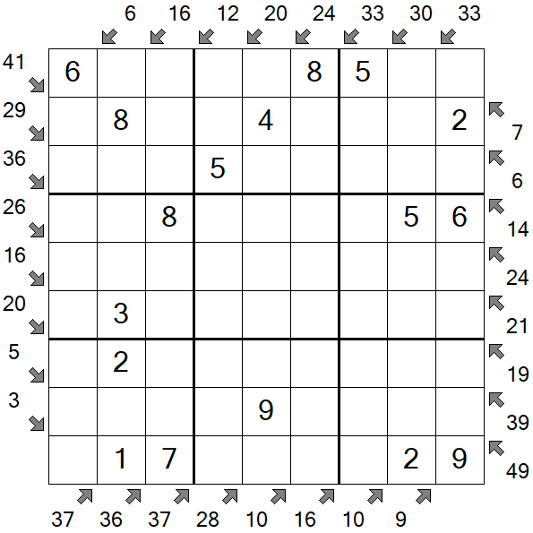 Little Killer Sudoku - Fácil