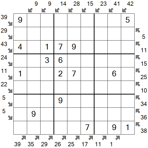 Little Killer Sudoku - Fácil