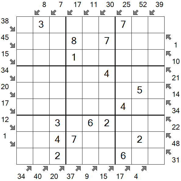 Little Killer Sudoku - Fácil