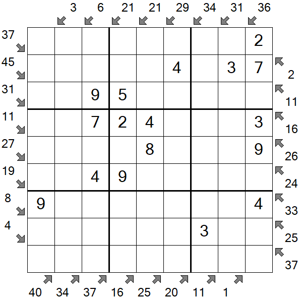 Little Killer Sudoku - Fácil