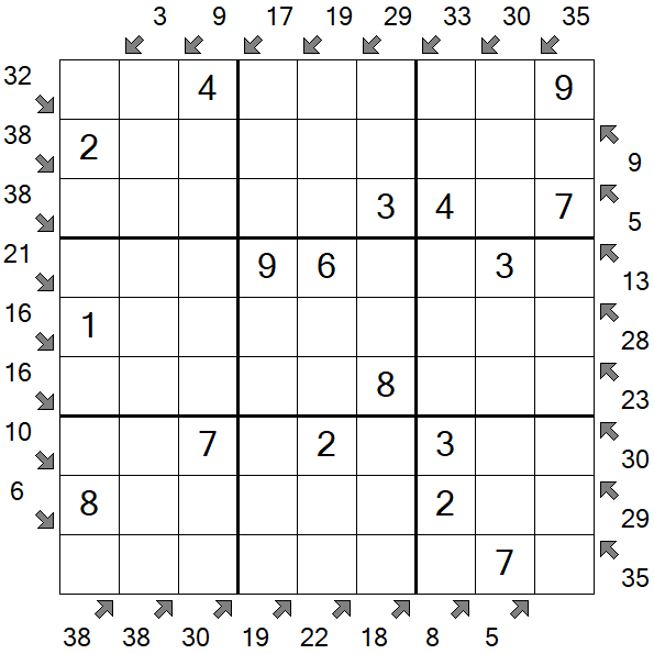 Little Killer Sudoku - Fácil