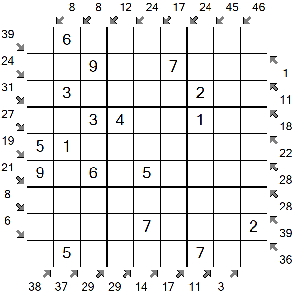 Little Killer Sudoku - Fácil