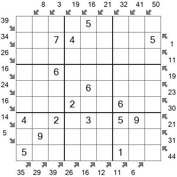 Little Killer Sudoku - Fácil
