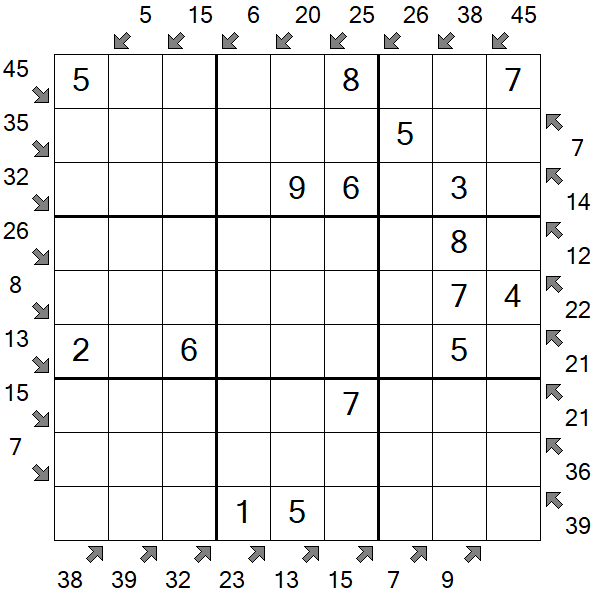 Little Killer Sudoku - Fácil