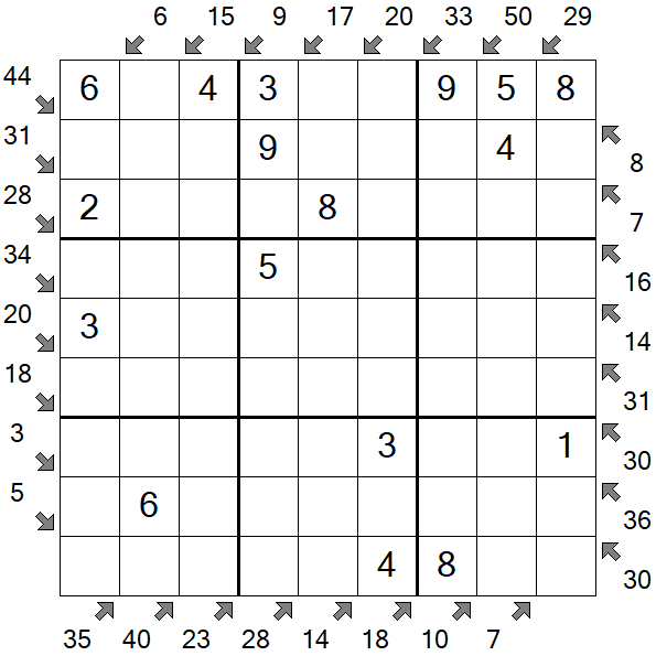 Little Killer Sudoku - Fácil