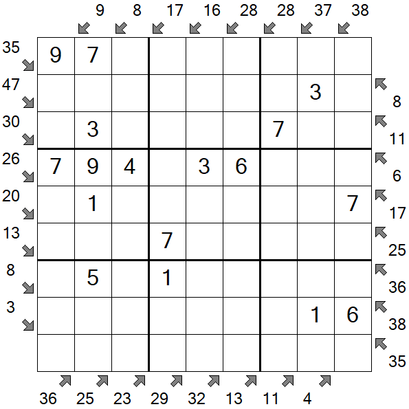 Little Killer Sudoku - Fácil