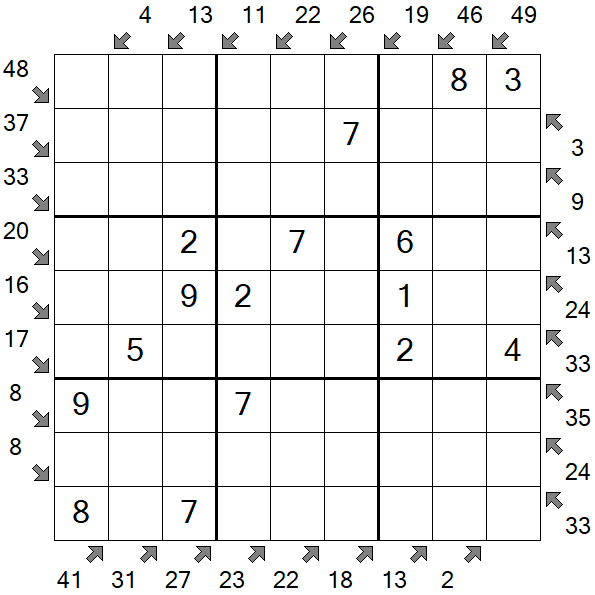 Little Killer Sudoku - Easy