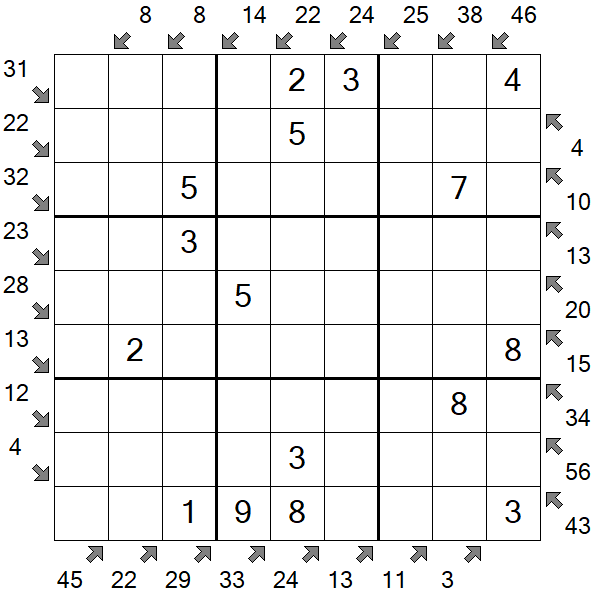 Little Killer Sudoku - Fácil