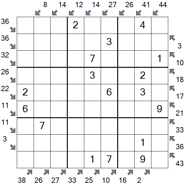 Little Killer Sudoku - Fácil