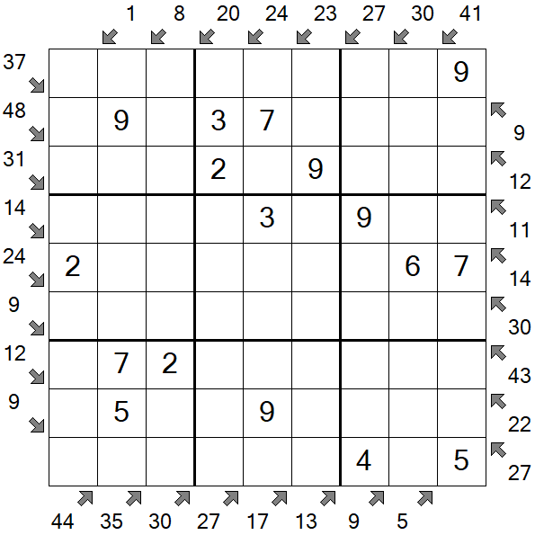 Little Killer Sudoku - Fácil
