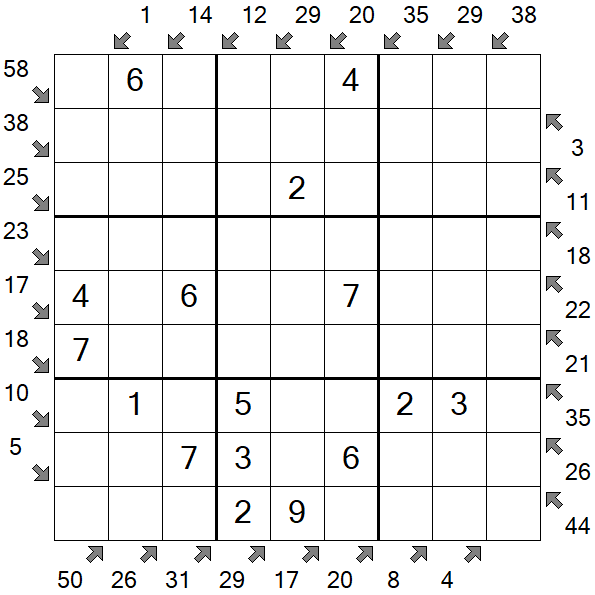 Little Killer Sudoku - Fácil