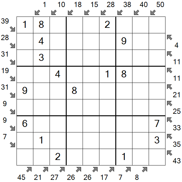 Little Killer Sudoku - Fácil