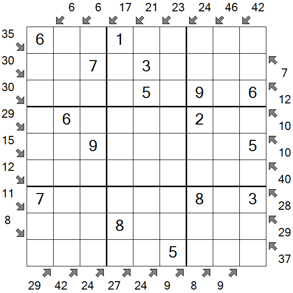 Little Killer Sudoku - Fácil