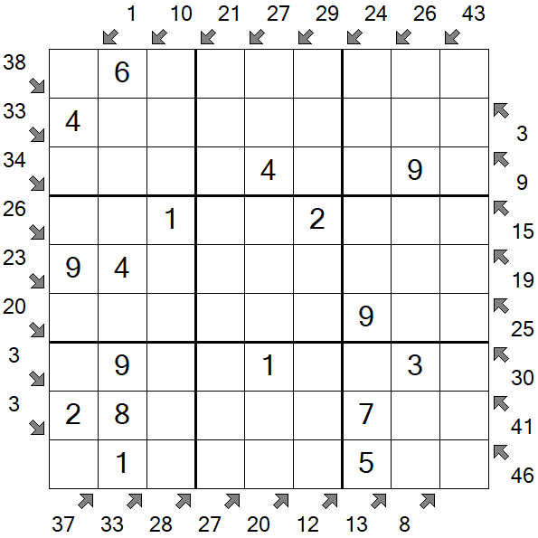 Little Killer Sudoku - Fácil