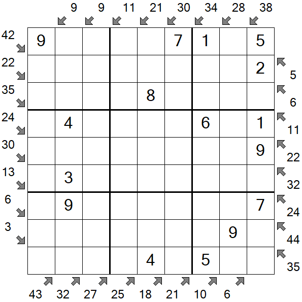 Little Killer Sudoku - Fácil