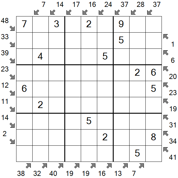 Little Killer Sudoku - Fácil