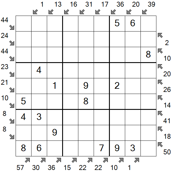 Little Killer Sudoku - Fácil