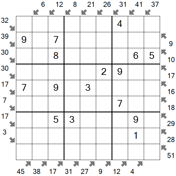 Little Killer Sudoku - Fácil