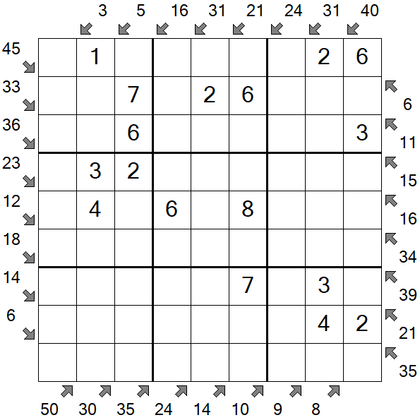 Little Killer Sudoku - Easy