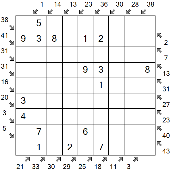 Little Killer Sudoku - Fácil