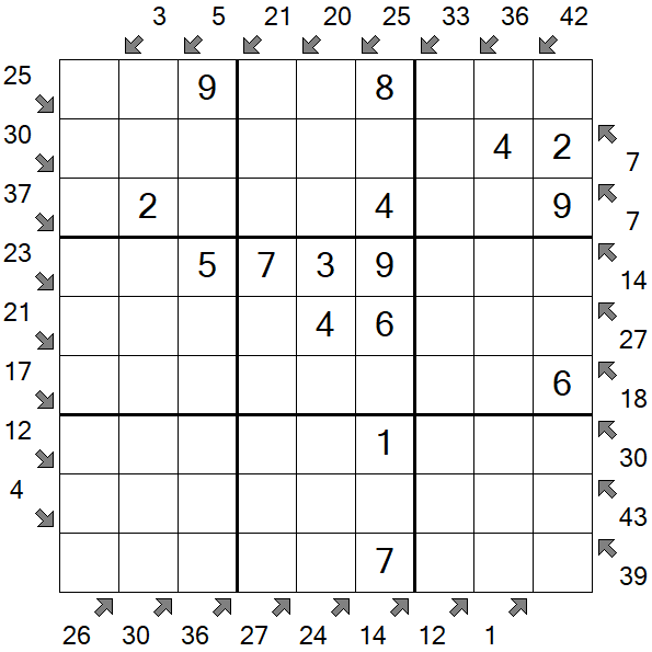 Little Killer Sudoku - Fácil