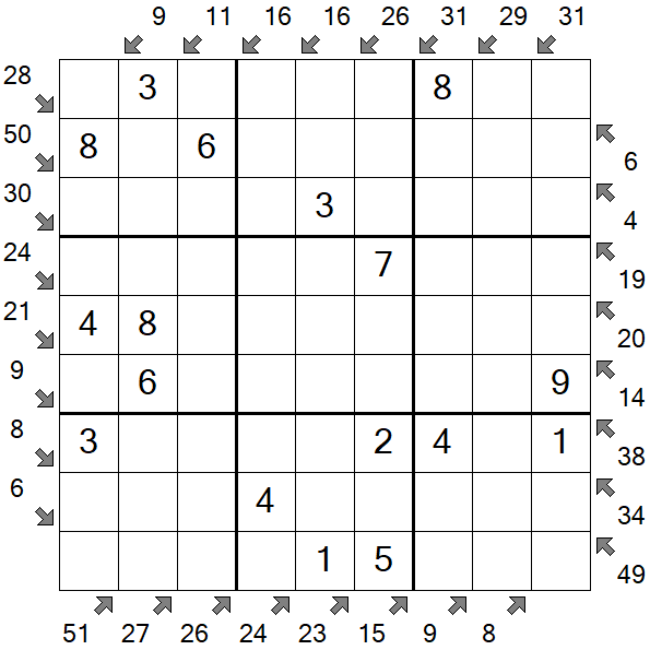 Little Killer Sudoku - Fácil
