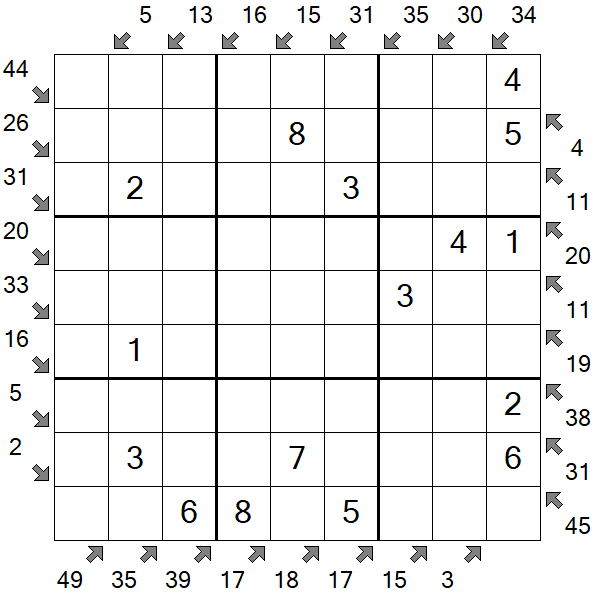 Little Killer Sudoku - Fácil