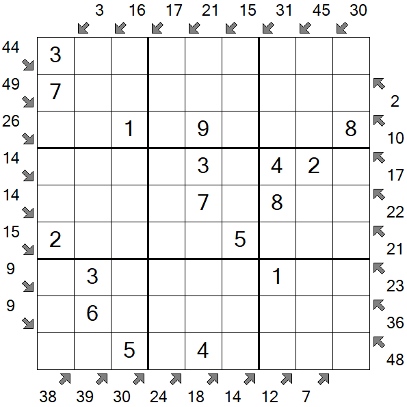 Little Killer Sudoku - Fácil
