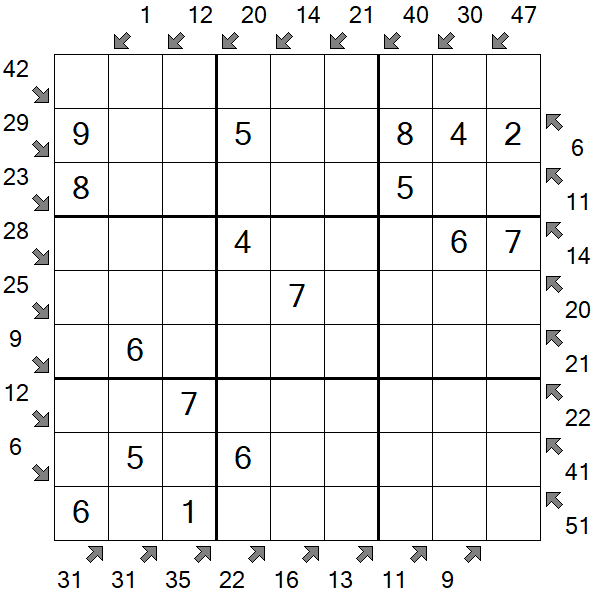 Little Killer Sudoku - Fácil