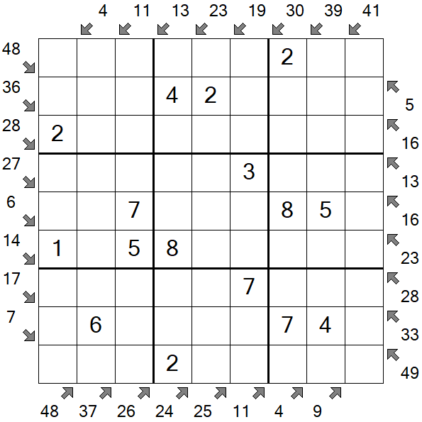 Little Killer Sudoku - Fácil