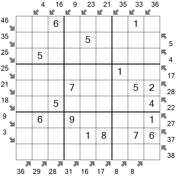Little Killer Sudoku - Fácil
