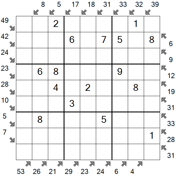 Little Killer Sudoku - Fácil