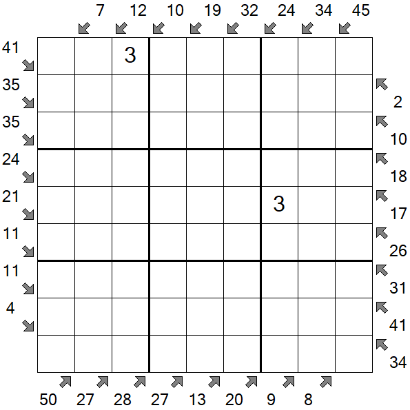 Little Killer Sudoku - Hard