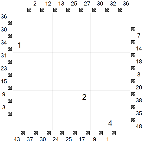 Little Killer Sudoku - Hard