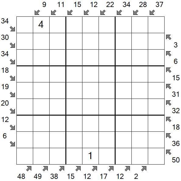 Little Killer Sudoku - Hard