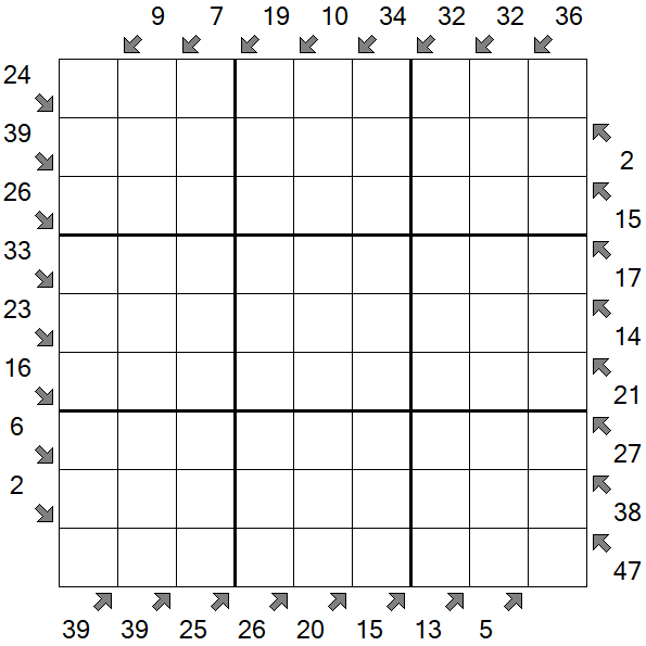 Little Killer Sudoku - Difficile